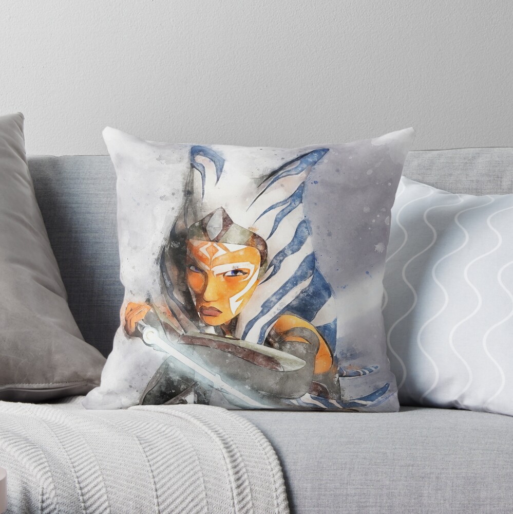 Star Wars Throw Pillows, Rebels Clone Wars Ahsoka Tano Throw Pillow