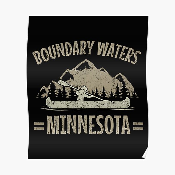 Boundary Waters Canoe Canoeing Poster