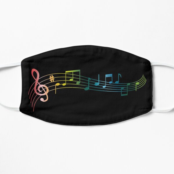 Music Notes Stream Colorful Flat Mask