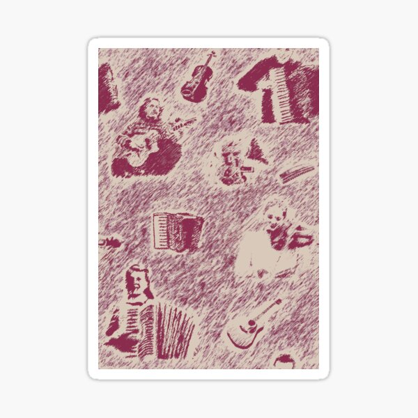 Sangs ‘O’ Shetland - Wine Red Sticker