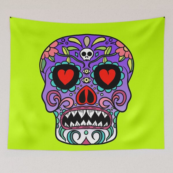 Item preview, Candy Skull Green designed and sold by fakeface.