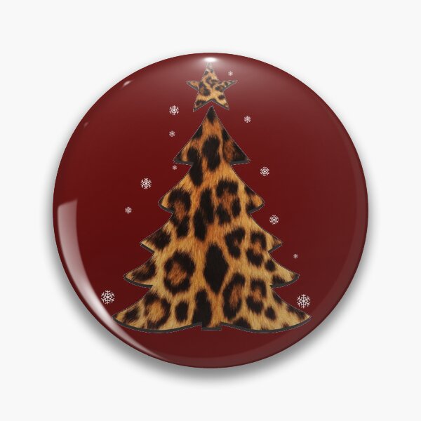 Item preview, Leopard Christmas Tree and Snowflakes Funny Wild Xmas Gift  designed and sold by alenaz.