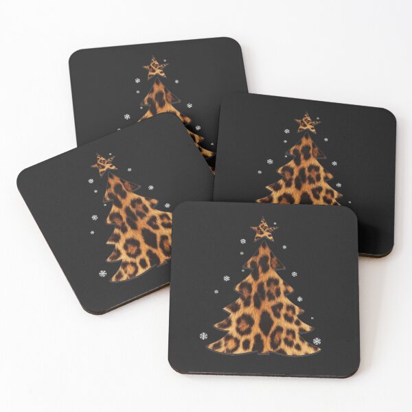 Item preview, Leopard Christmas Tree and Snowflakes Funny Wild Xmas Gift  designed and sold by alenaz.