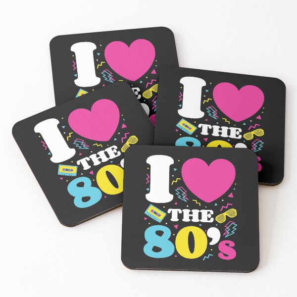 Item preview, Love the 80's; Retro Eighties T-Shirt 1980s Neon 1980 designed and sold by EstelleStar.
