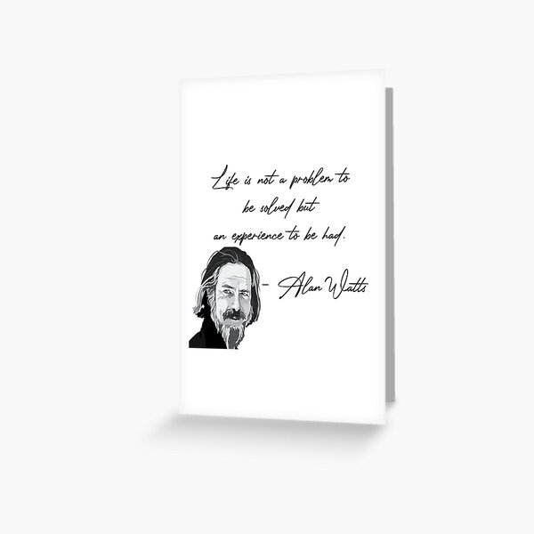 Item preview, Life - Alan Watts designed and sold by missamethyst.