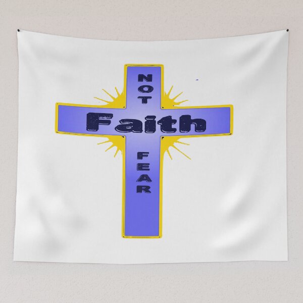 Item preview, CHRISTIAN CROSS - FAITH NOT FEAR designed and sold by Timothy Forder.