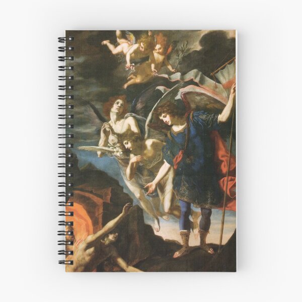 Item preview, Archangel Michael Delivers Souls to Purgatory - Jacopo Vignali - 17th century designed and sold by CrankyOldDude.