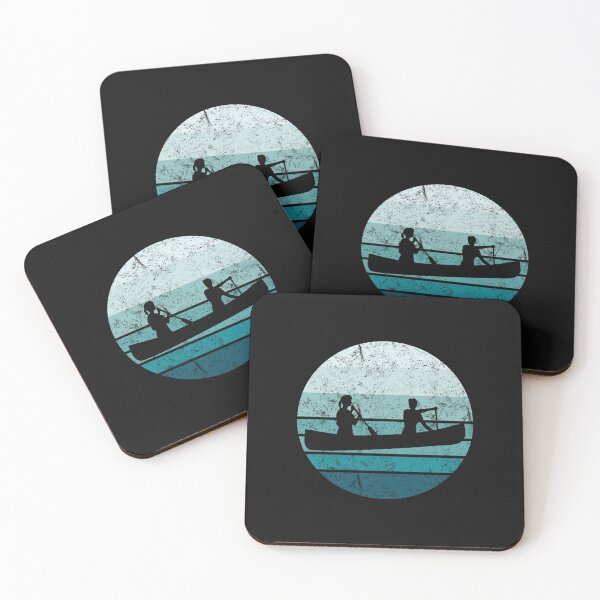 Item preview, Canoe Canoeing Vintage Sunset designed and sold by EstelleStar.