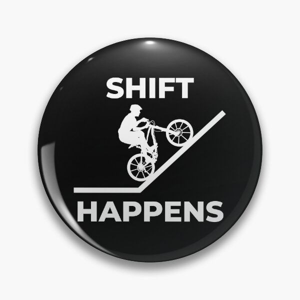 Item preview, Shift Happens Funny Mountain Bike designed and sold by EstelleStar.