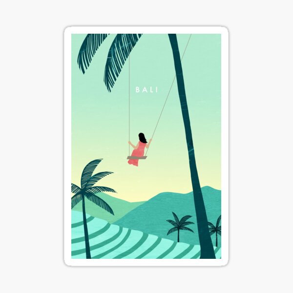 Aperçu de l'œuvre Affiche de voyage à Bali créée et vendue par katinkareinke.