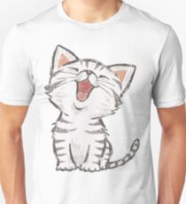 American Shorthair happy Slim Fit T-Shirt