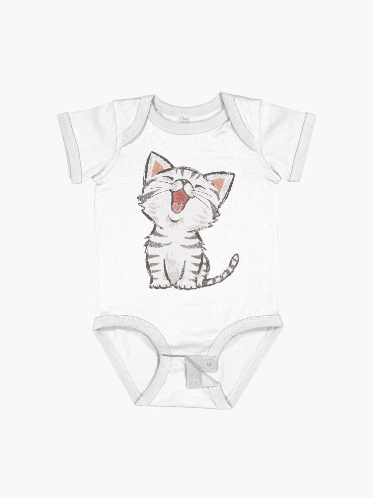 Thumbnail 1 of 2, Baby One-Piece, American Shorthair happy designed and sold by sanogawa.