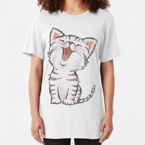 American Shorthair happy Slim Fit T-Shirt