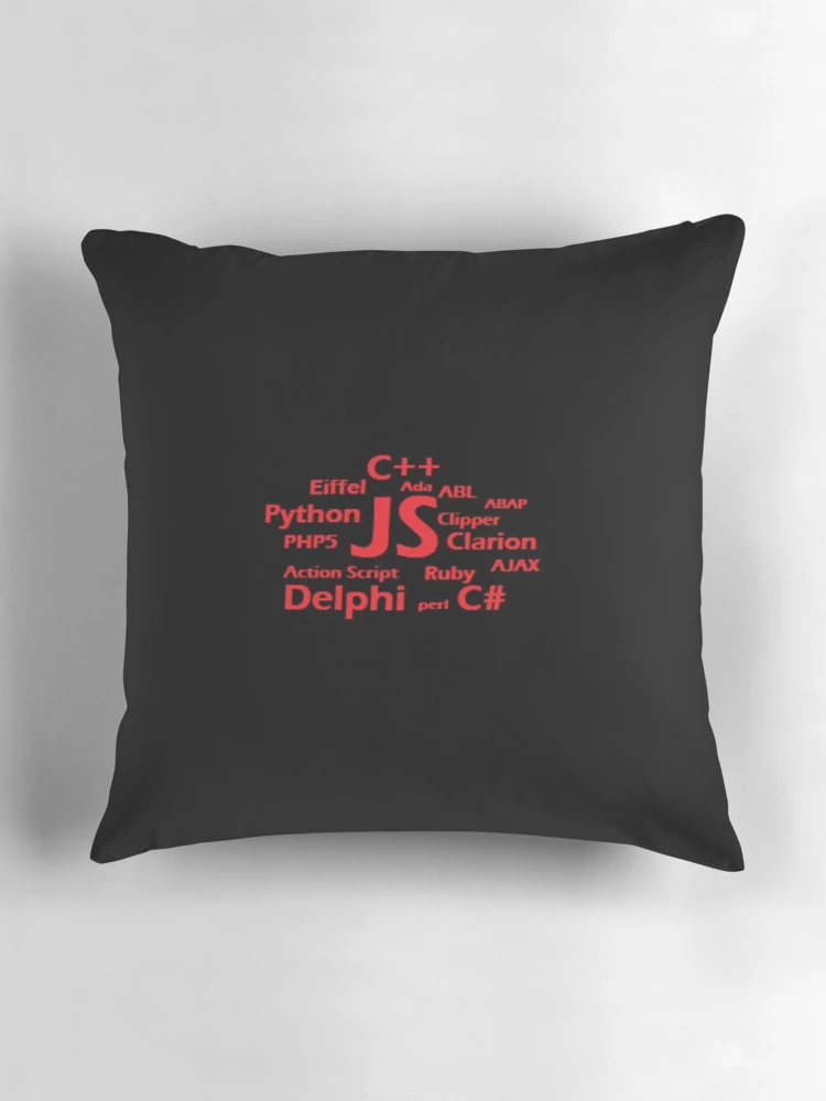 Thumbnail 3 of 4, Pillow, Programmer JavaScript and other designed and sold by Kristikniceart.