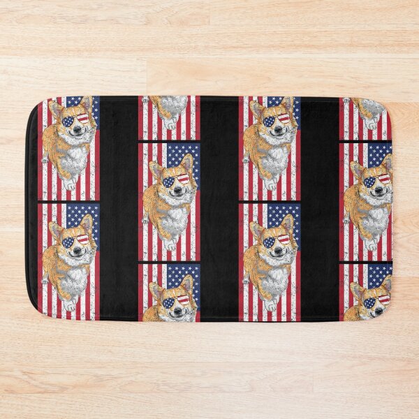 Item preview, Red Corgi American Flag 4th of July designed and sold by EstelleStar.