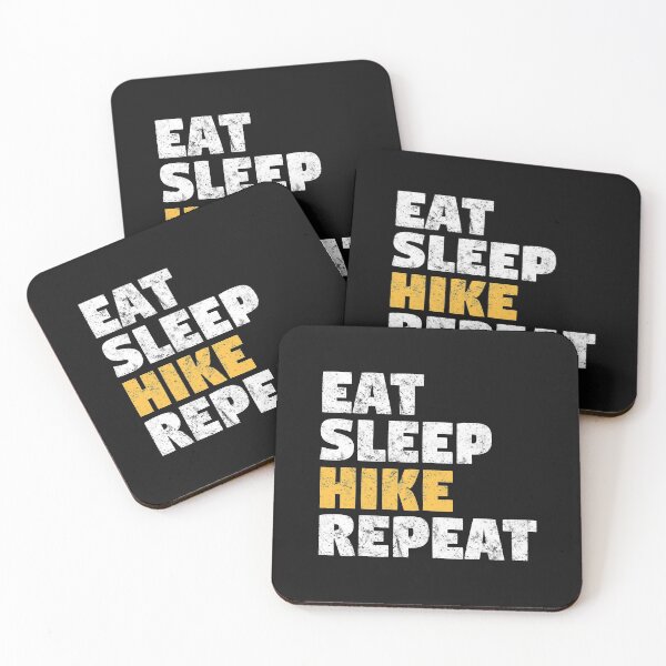 Item preview, Hiking print Eat Sleep Hike Repeat designed and sold by EstelleStar.