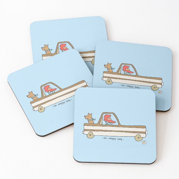 Item preview, Vintage pick-up truck with cool dude and his dog! designed and sold by mellowdays.