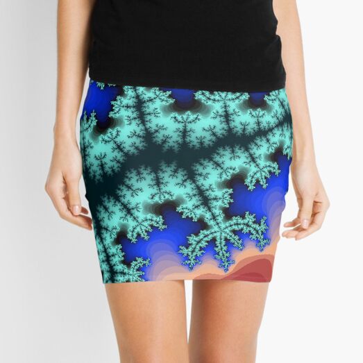 Fractal Art 26 designed and created by (c) Janet Watson Art Mini Skirt