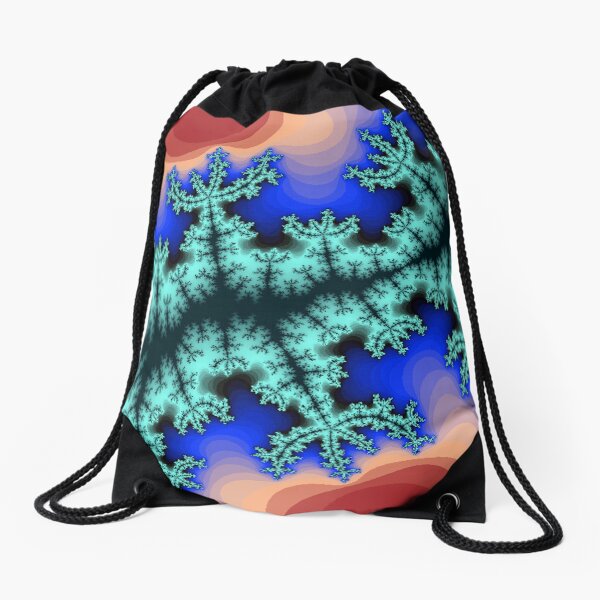 Fractal Art 26 designed and created by (c) Janet Watson Art Drawstring Bag