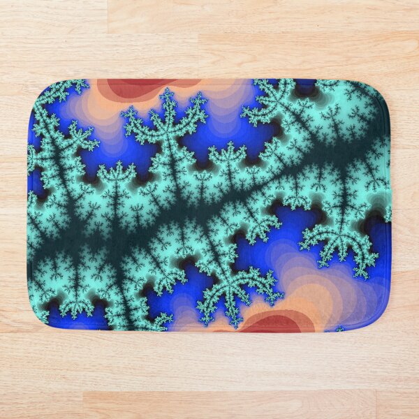 Fractal Art 26 designed and created by (c) Janet Watson Art Bath Mat