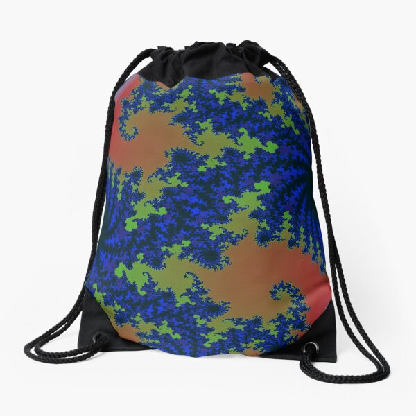 Fractal Art 19 designed and created by (c) Janet Watson Art Drawstring Bag