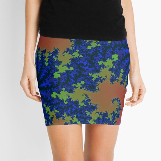 Fractal Art 19 designed and created by (c) Janet Watson Art Mini Skirt