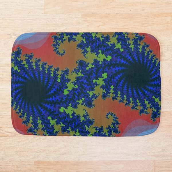 Fractal Art 19 designed and created by (c) Janet Watson Art Bath Mat