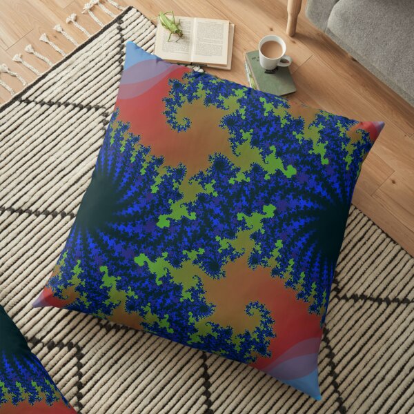 Fractal Art 19 designed and created by (c) Janet Watson Art Floor Pillow