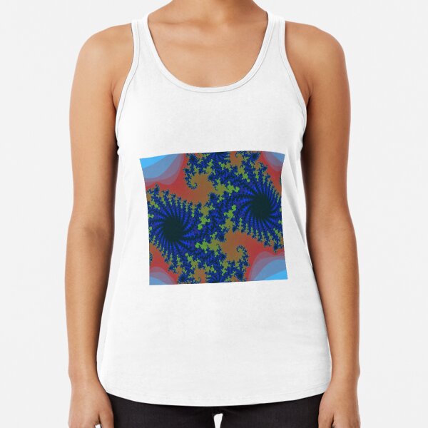 Fractal Art 19 designed and created by (c) Janet Watson Art Racerback Tank Top