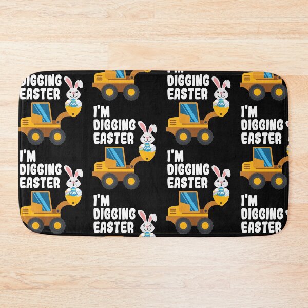 Item preview, Kids Easter Digger design Bunny Backhoe Boys Girls Construction graphic designed and sold by EstelleStar.