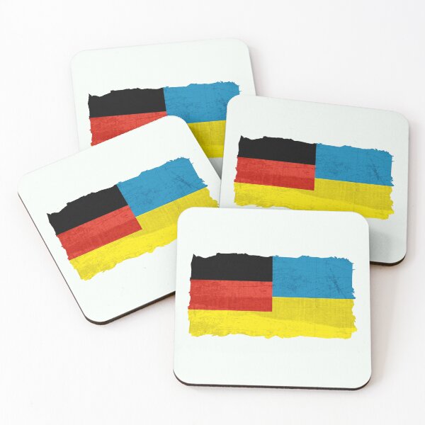Item preview, German Ukrainian Joined Flags Ukraine and German Flag Mix designed and sold by alenaz.