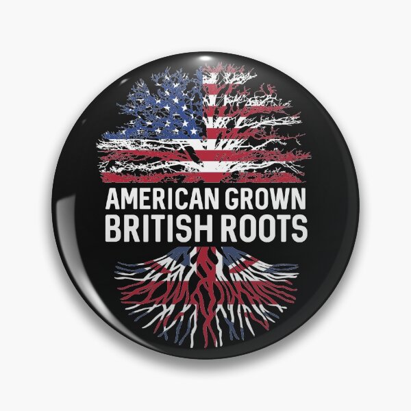 Item preview, American Grown British roots US and Union Jack flag tree  designed and sold by alenaz.