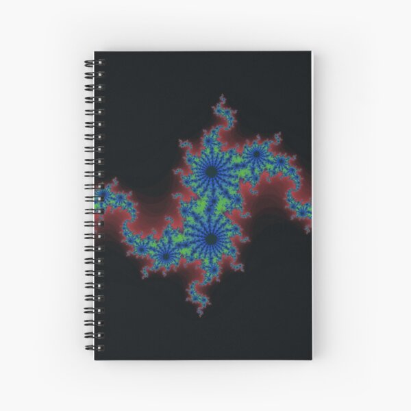 Fractal Art 20 designed and created by (c) Janet Watson Art Spiral Notebook