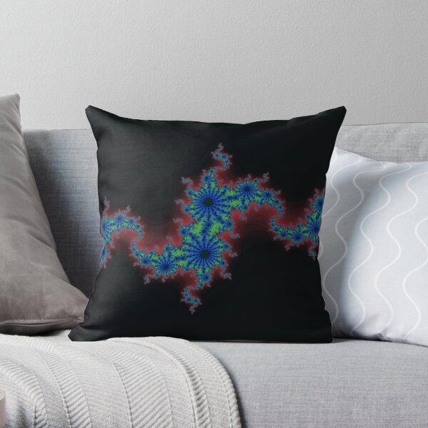 Fractal Art 20 designed and created by (c) Janet Watson Art Throw Pillow