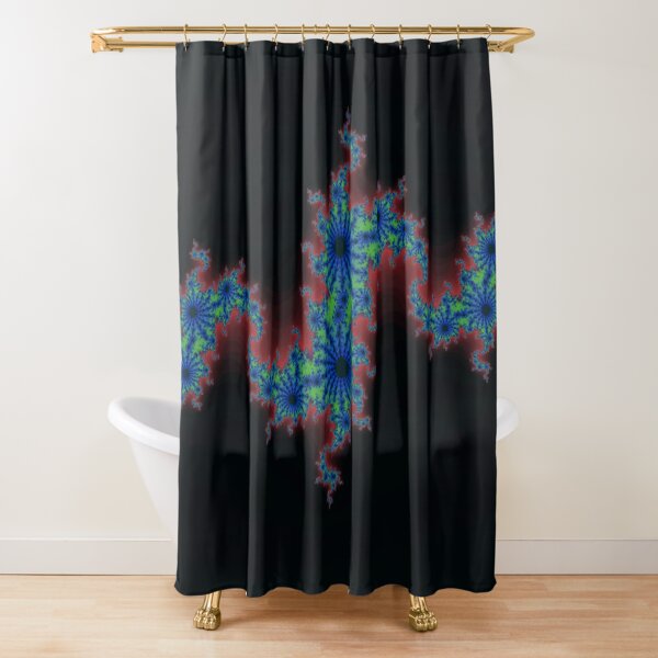 Fractal Art 20 designed and created by (c) Janet Watson Art Shower Curtain
