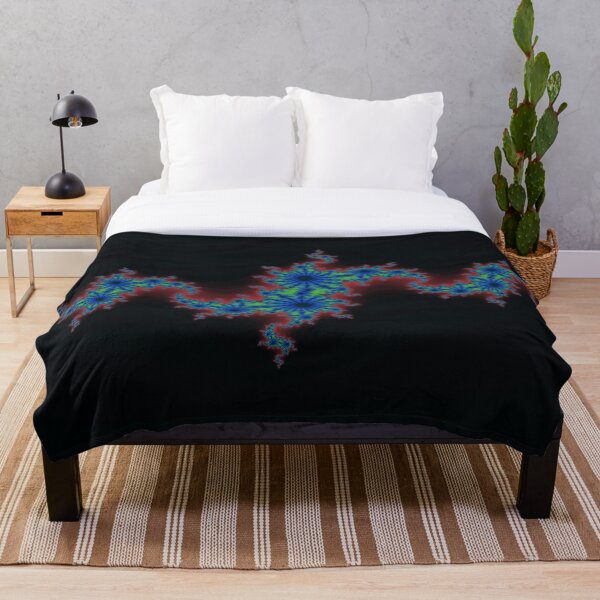 Fractal Art 20 designed and created by (c) Janet Watson Art Throw Blanket