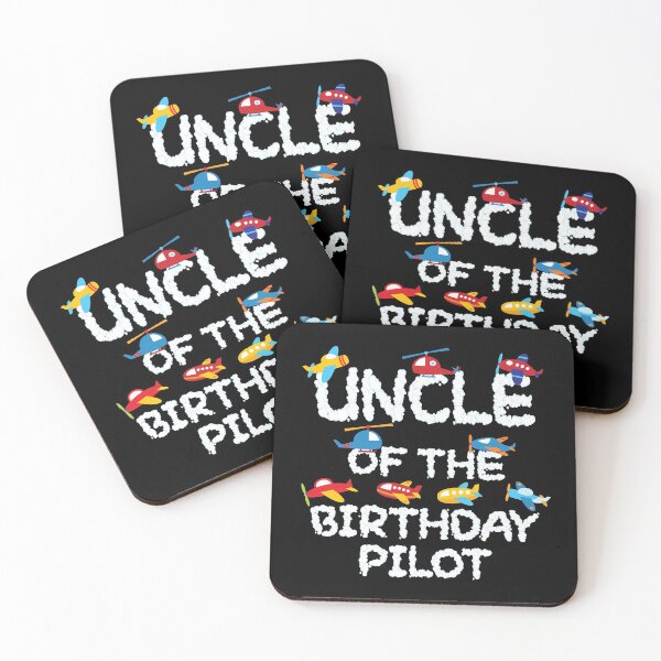 Item preview, Uncle Of The Birthday Pilot Kid Aviator B-day Party print designed and sold by Grabitees.