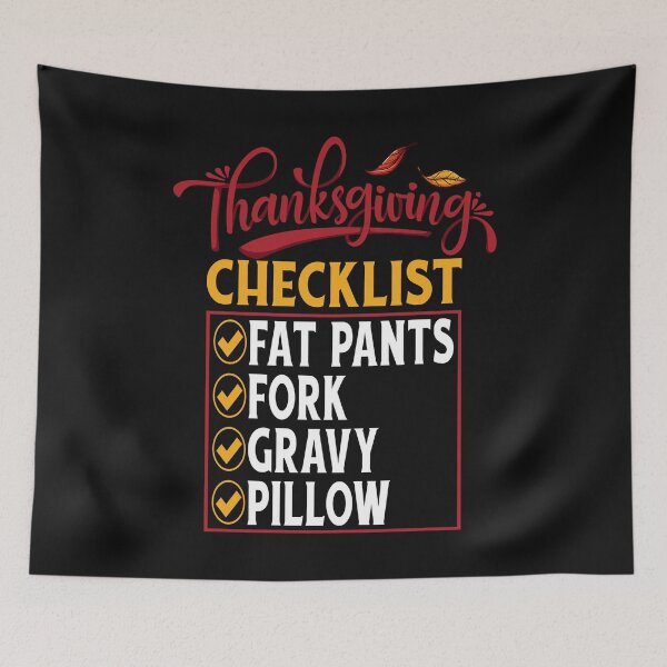 Item preview, Thanksgiving Checklist Funny designed and sold by EstelleStar.