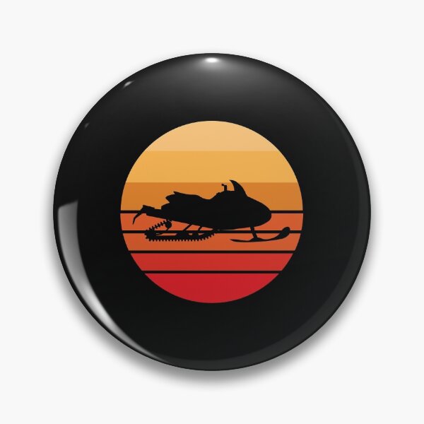 Item preview, Snowmobile Retro Style Sun Sunset designed and sold by EstelleStar.