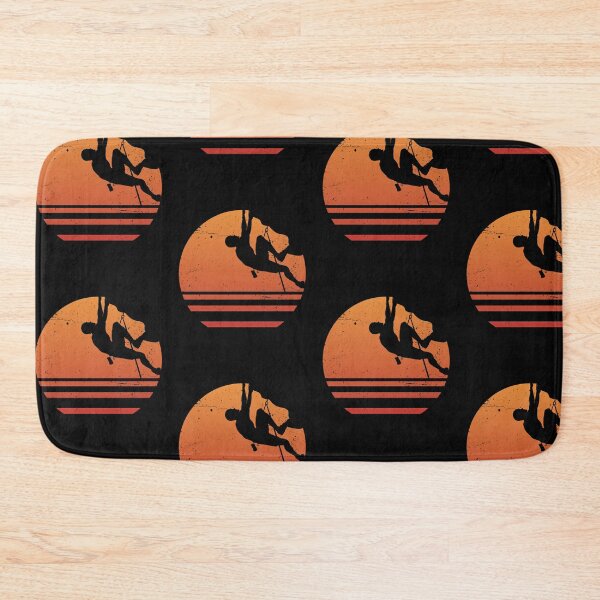 Item preview, Rock Climbing Climber Retro Sunset designed and sold by EstelleStar.