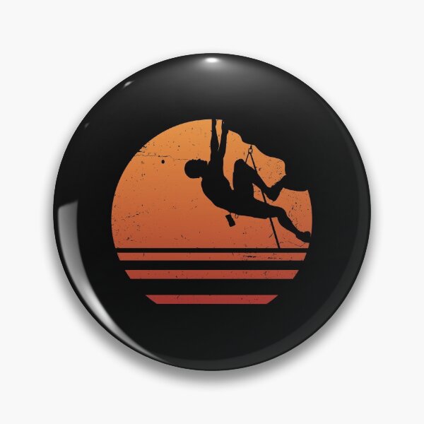 Item preview, Rock Climbing Climber Retro Sunset designed and sold by EstelleStar.
