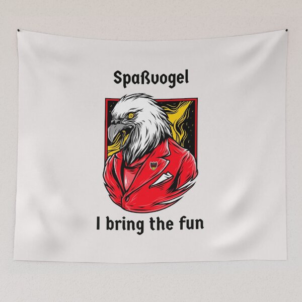 Item preview, Spaßvogel Joker Funny Bird Scary German Deutsch Ironic Design designed and sold by Time4German.