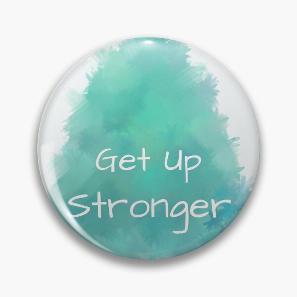 Item preview, Get Up Stronger (white) Motivational designed and sold by Odsy.
