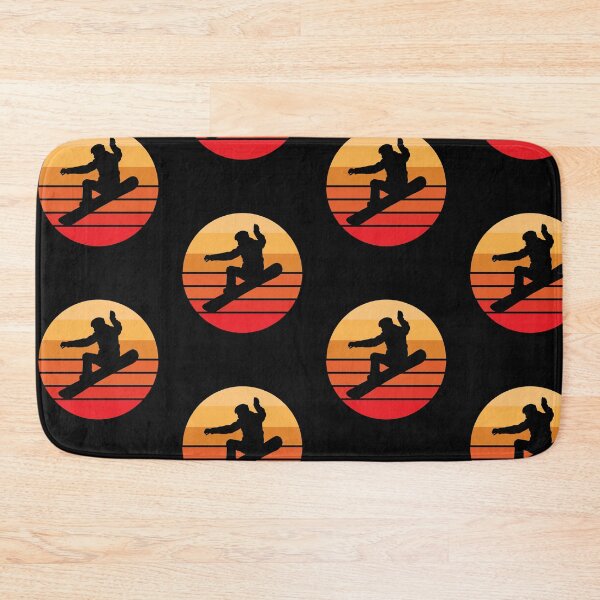Item preview, Snowboarding design Retro Sunset Snowboard Tee designed and sold by EstelleStar.
