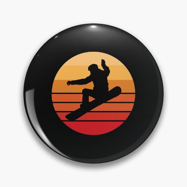 Item preview, Snowboarding design Retro Sunset Snowboard Tee designed and sold by EstelleStar.