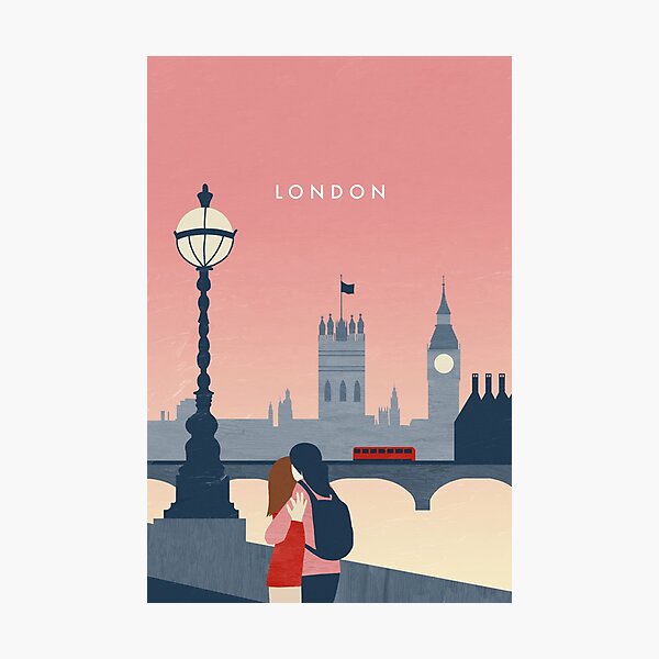 Item preview, London travel poster designed and sold by Anna Katinka Reinke.