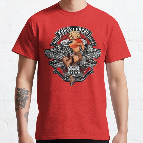 Route 66 Pin Up Rockabilly design Classic T-Shirt