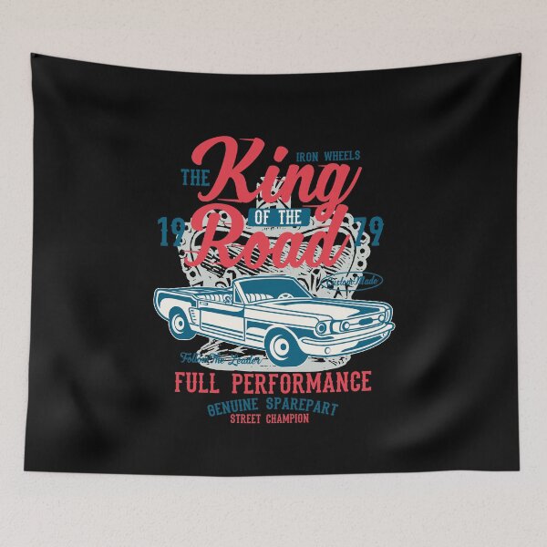 Item preview, King of the road gift for motorists vintage cars, fast cars designed and sold by desislogn.