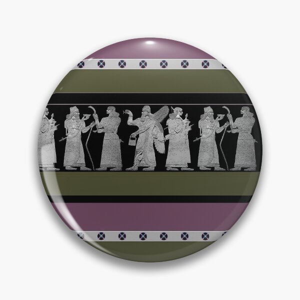 Item preview, Anunnaki and the Assyrian Flag designed and sold by doniainart.