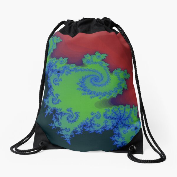 Fractal Art 18 designed and created by (c) Janet Watson Art Drawstring Bag